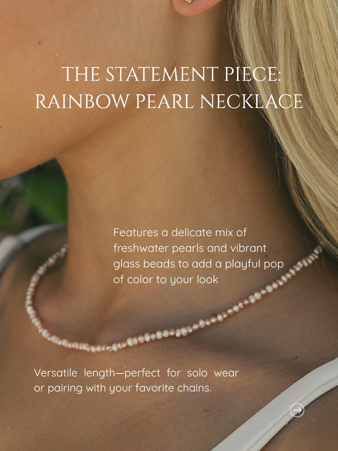 Waterproof, tarnish-free Surfers Jewelry pieces styled together as part of an everyday jewelry capsule wardrobe