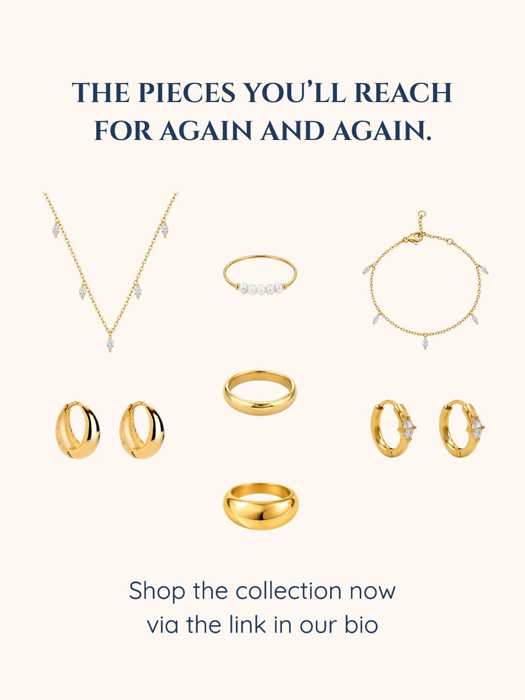 Waterproof, tarnish-free stud and hoop earrings from Surfers Jewelry, safe to wear in the shower, pool, and everyday