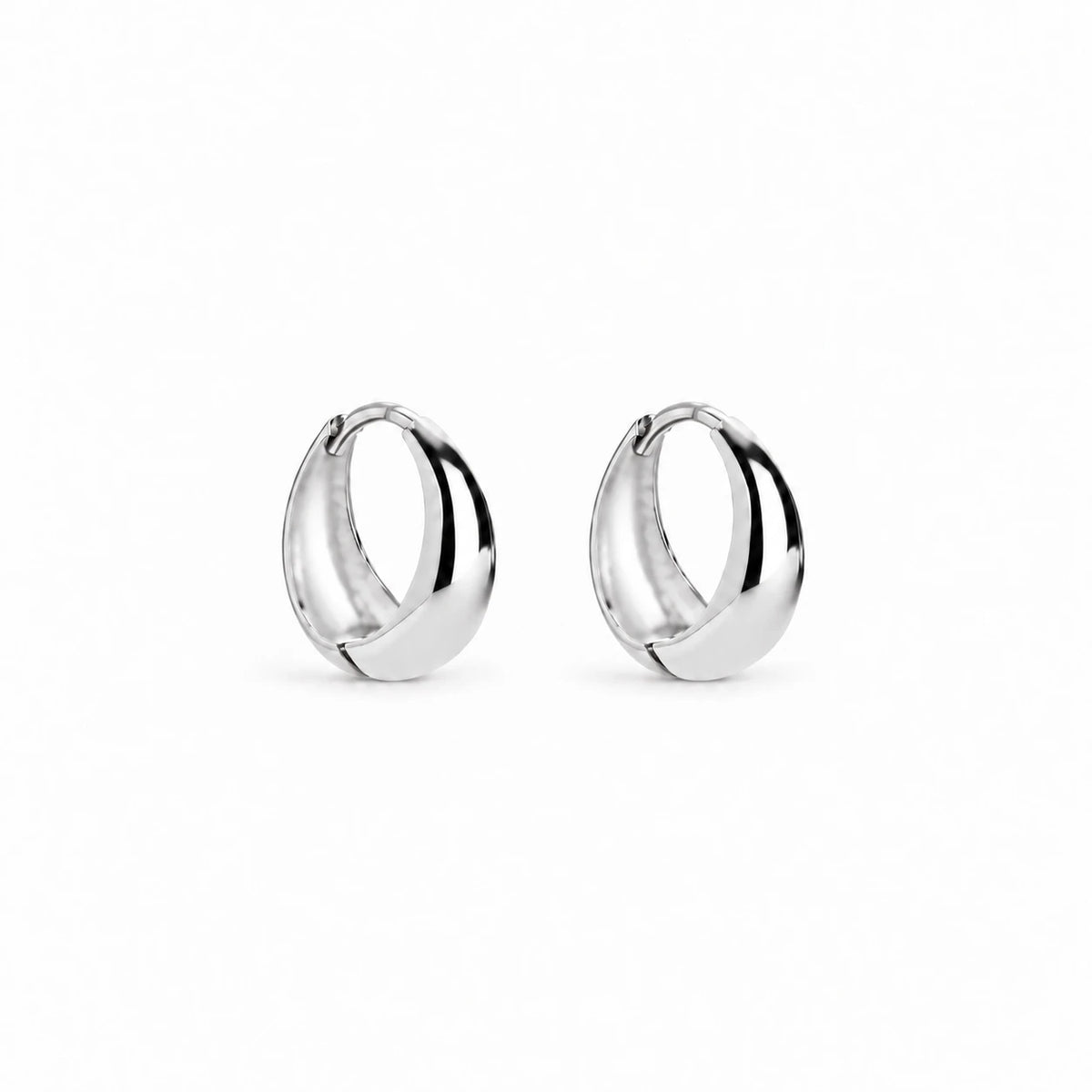 Chunky Hoops - Silver