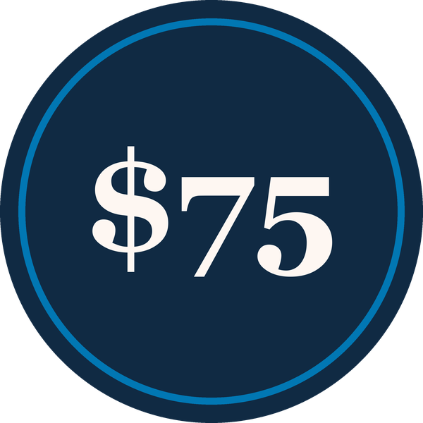 gift card $75 swatch